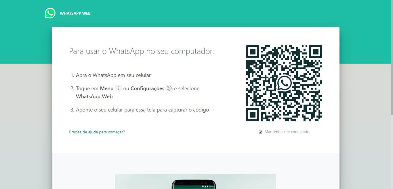 Para fazer o escaneamento do QR code, é preciso acessar o aplicativo do ...